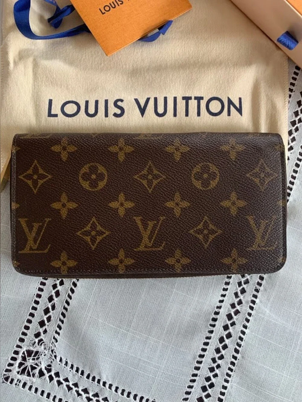 Louis Vuitton Pink Zip-Around Continental Wallet with Gold Hardware